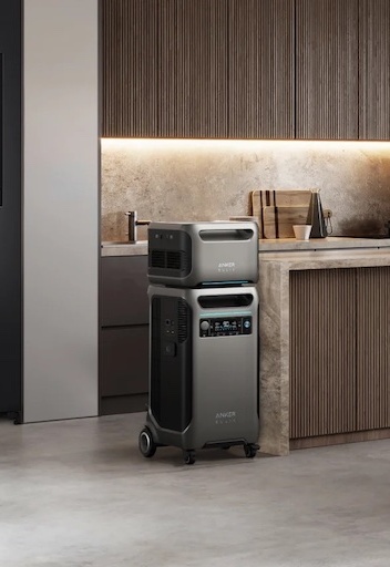 Anker Powerstation SOLIX F3800 mit Erweiterungsakku - Szenario Stromreserve zu Hause